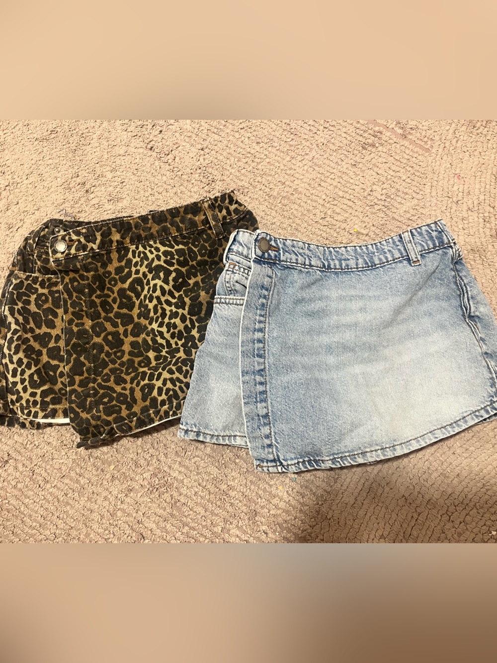 Cotton On Kids Leopard and jean short/skirt
